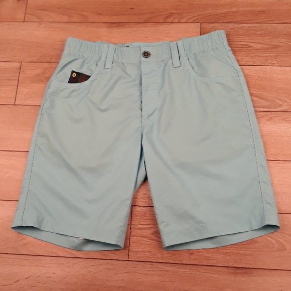 WILLIAM‎ MURRAY Golf Straight Fit Light Blue Sz 30 Mens Athletic Shorts - Picture 1 of 8